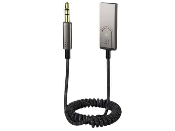 گیرنده بلوتوث خودرو به همراه کابل صدا آی یو ایکس کوتتسی Coteetci Bluetooth 5.0 AUX Car Bluetooth receiver 74001