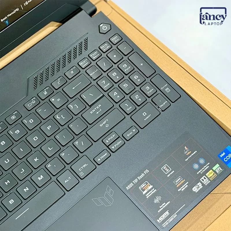 لپ تاپ اپن باکس 15.6 اینچی ایسوس TUF Gaming F15 Core i5-12450H 24GB DDR5 512GB NVMe SSD NVIDIA GeForce RTX 3050 4GB GDDR6 144Hz — تصویر ۲