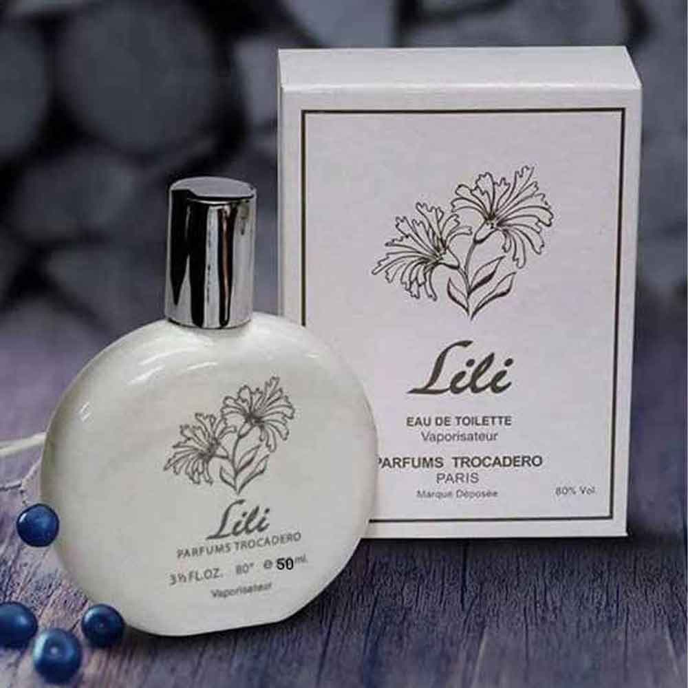 عطر ادکلن زنانه لی لی سفید ( لیلی ) اصلی و اورجینال LILI TROCADERO حجم 50ml