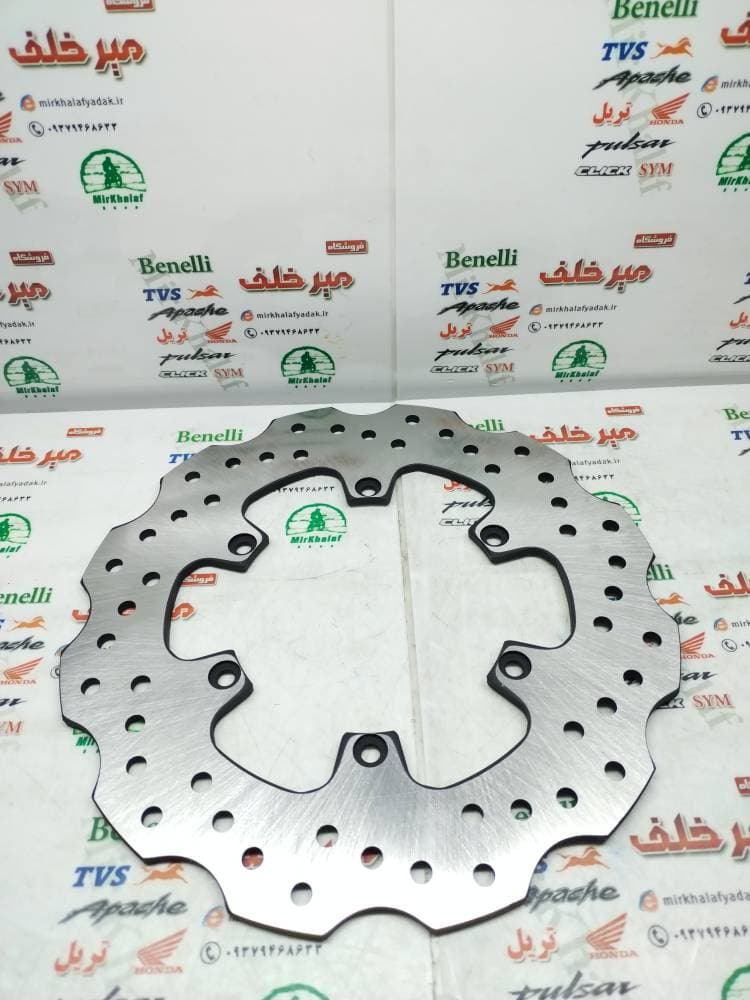 دیسک ترمز عقب موتور بنلی 250 تک سیلندر و 300 دوسیلندر قدیم و جدید نیوفیس اصلی