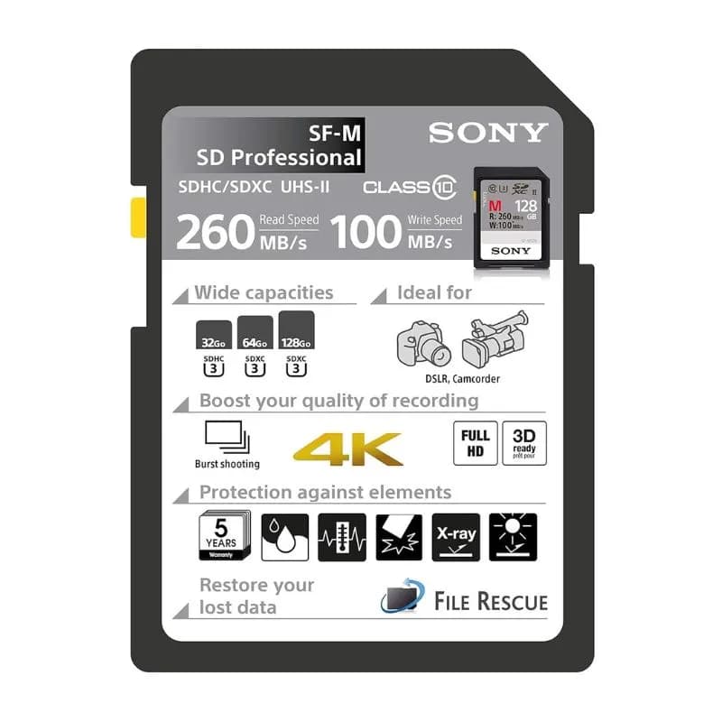 کارت حافظه سونی Sony 64GB SF-M UHS-II Sdxc Memory Card — تصویر ۴