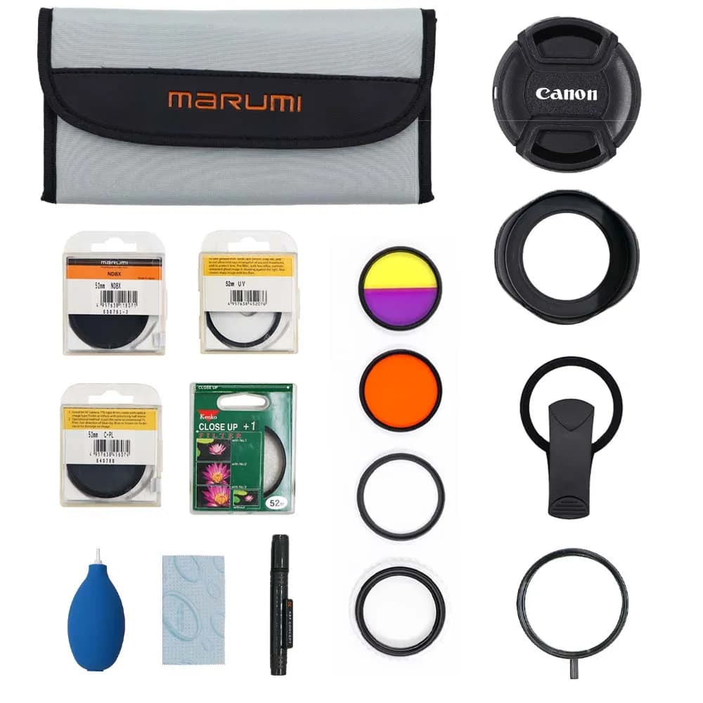 کیت فیلتر لنز عکاسی دوربین و موبایل مارومی Marumi 52.55mm Filter Kit