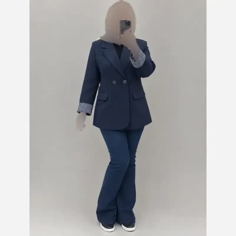 کت تک آستین طرحدار جنس هرمس سایز 38 تا 46