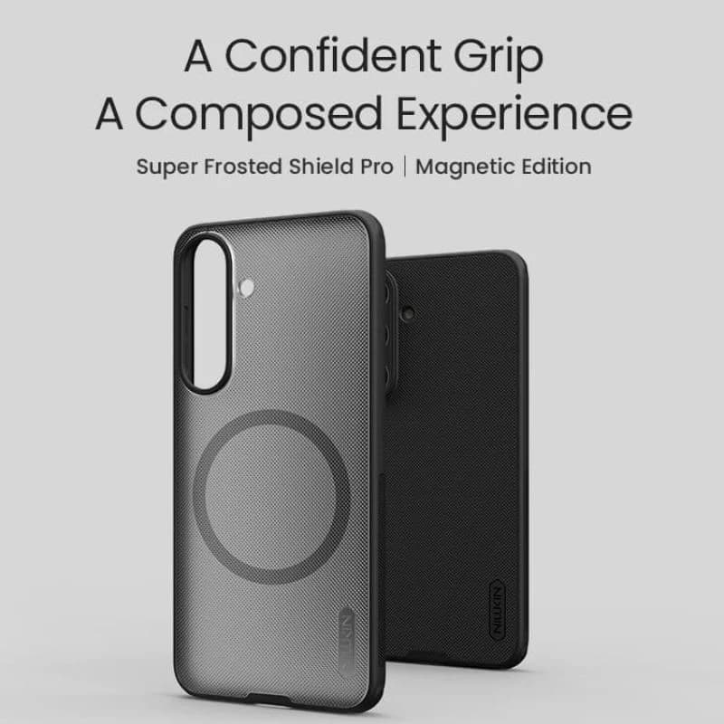 قاب نیلکین مدل Frosted Shield Pro Transparent Magnetic مناسب برای گوشی موبایل سامسونگ Galaxy S26 FE — تصویر ۷