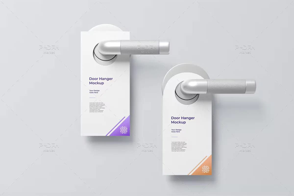 موکاپ آویز درب Door Hanger
