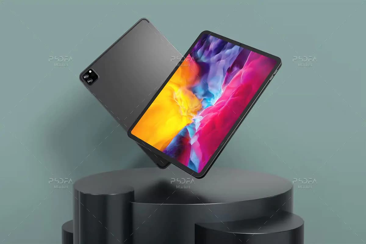موکاپ آیپد پرو معلق و شناور iPad Pro — تصویر ۲