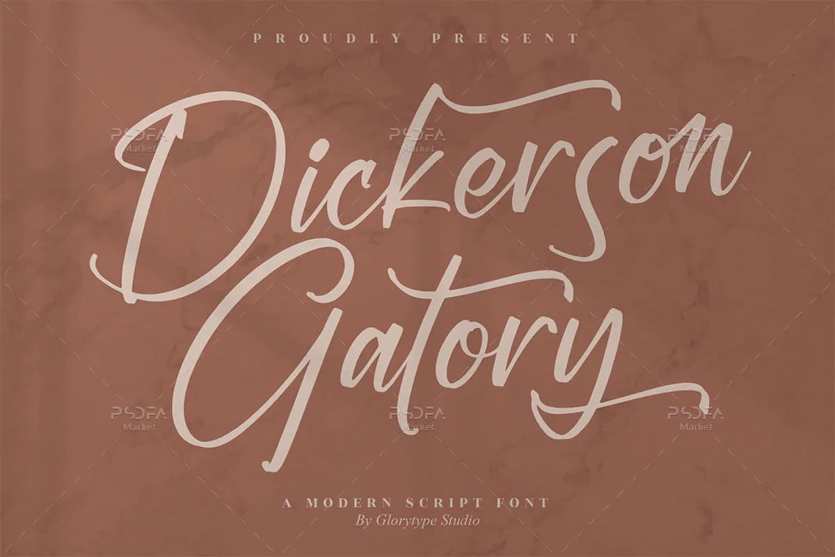فونت انگلیسی دستنویس Dickerson Gatory