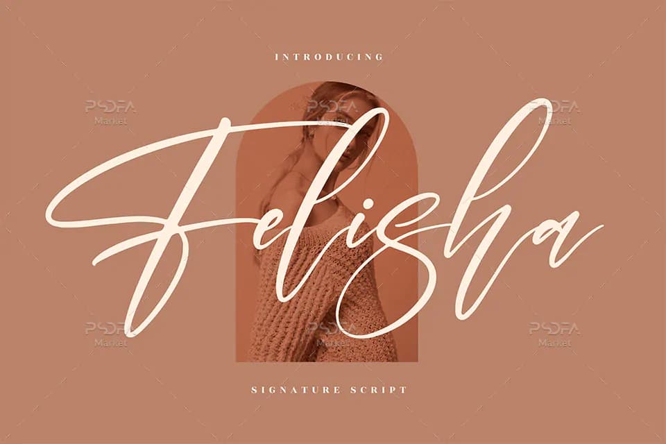 فونت پیوسته انگلیسی دستنویس Felisha