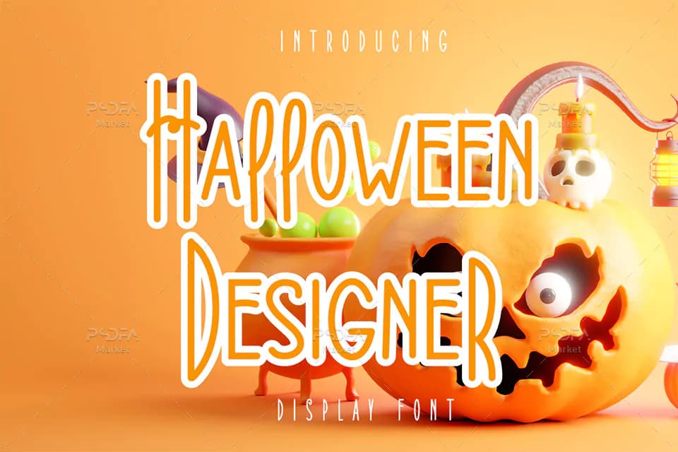 فونت طراحی هالووین Halloween Designer