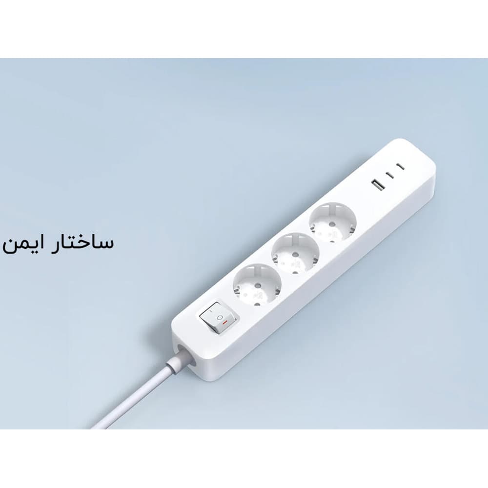 چندراهی برق ۳ پریز با شارژ سریع ۲۰ وات شیائومی مدل XMCXB01EU — تصویر ۷