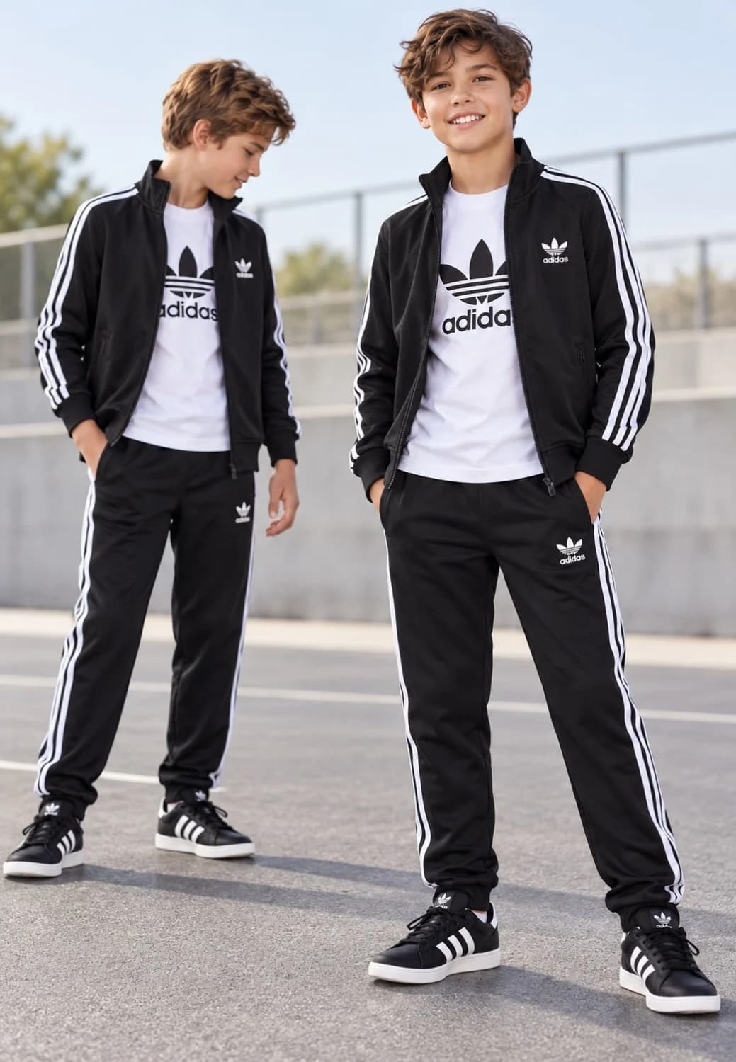ست سویشرت و شلوار و تیشرت آستین کوتاه ورزشی ADIDAS