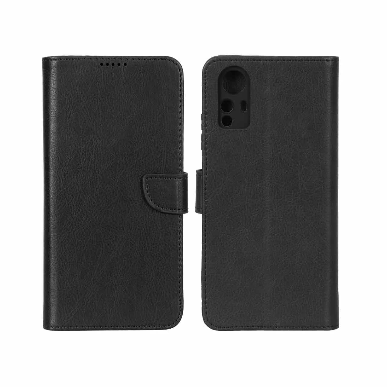 کیف چرمی موبایل مگنتی محافظ لنزدار KRF مدل Xiaomi Redmi Note 12S — تصویر ۲