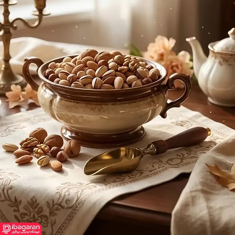 قاشق آجیل خوری برنجی ریور مدل 106