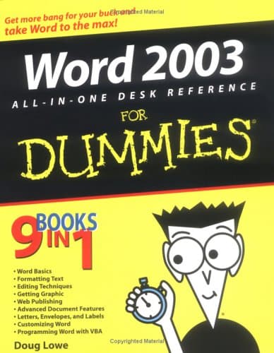 دانلود کتاب Word 2003 All-in-One Desk Reference, Для чайников