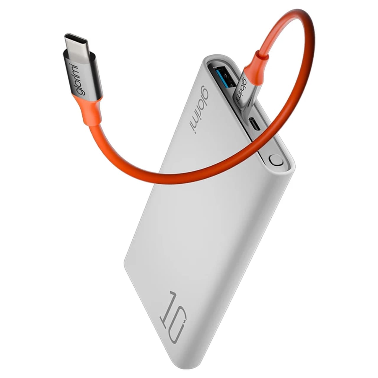 پاوربانک وایرلس و فست شارژ Glorimi 22.5W 10000mAh مدل LIGHTCORE MAG – سفید (گارانتی 18 ماهه شرکتی) — تصویر ۴