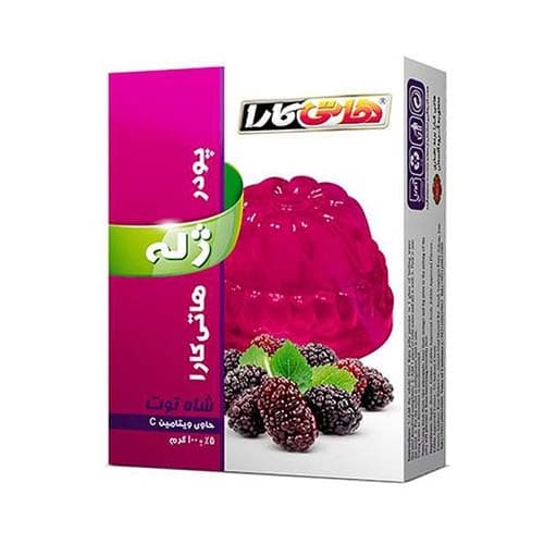 پودر ژله شاه توت 100 گرمي هاتي كارا