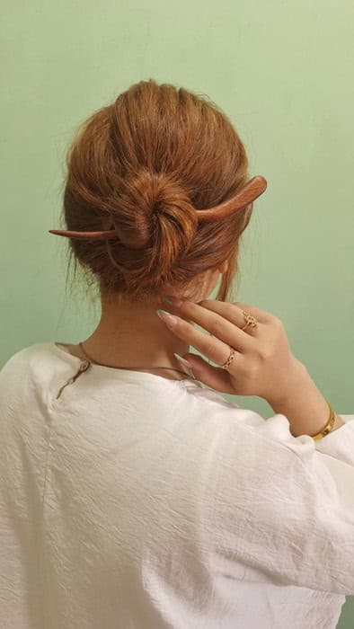 پین مو چوبی هانا؛ کانزاشی دست‌ساز قابل حکاکی