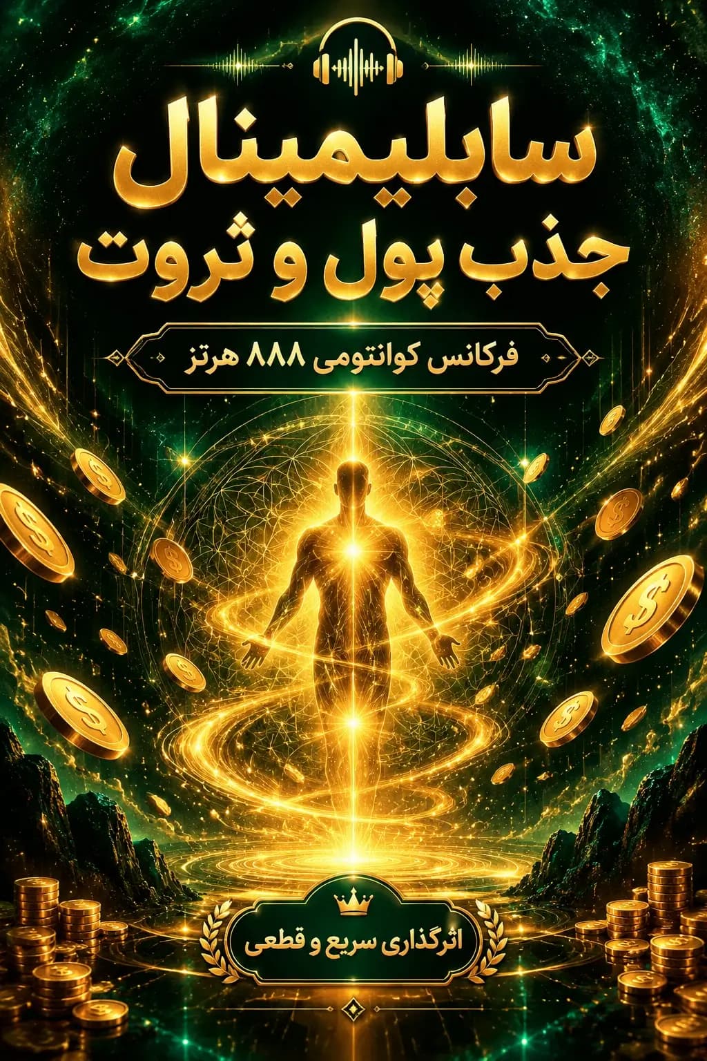 سابلیمینال جذب پول و ثروت فرکانس کوانتومی (برکت و شانس در همه ی ابعاد زندگی)