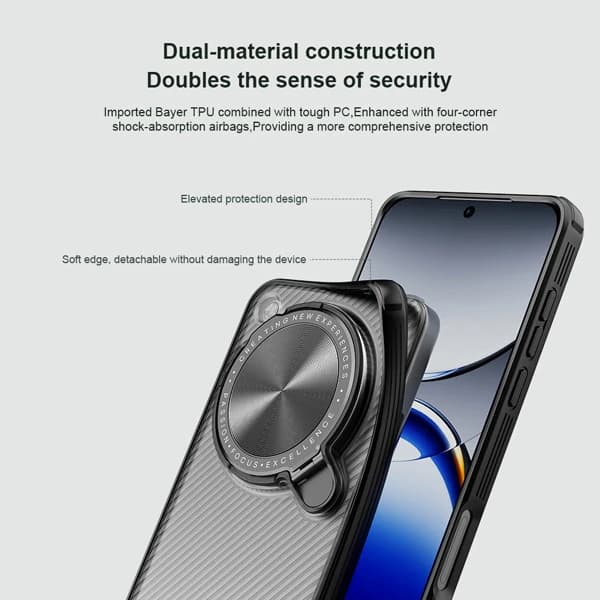 گارد نیمه شفاف کمرا استند Oppo Find X8 Ultra مارک نیلکین مدل Camshield Prop Clear — تصویر ۷