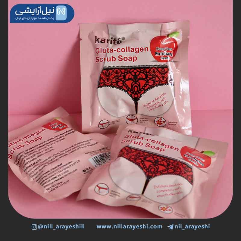 صابون اسکراب کلاژن قلبی کاریته کد 47-1110