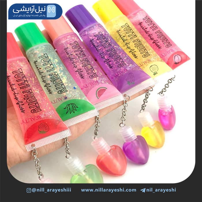 لیپ گلاس و رژ حرارتی قلبی میوه ای فیور بیوتی کد Lg 3006 — تصویر ۲