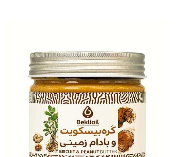 کره بادام زمینی و بیسکوییت بکلی وزن 300 گرم