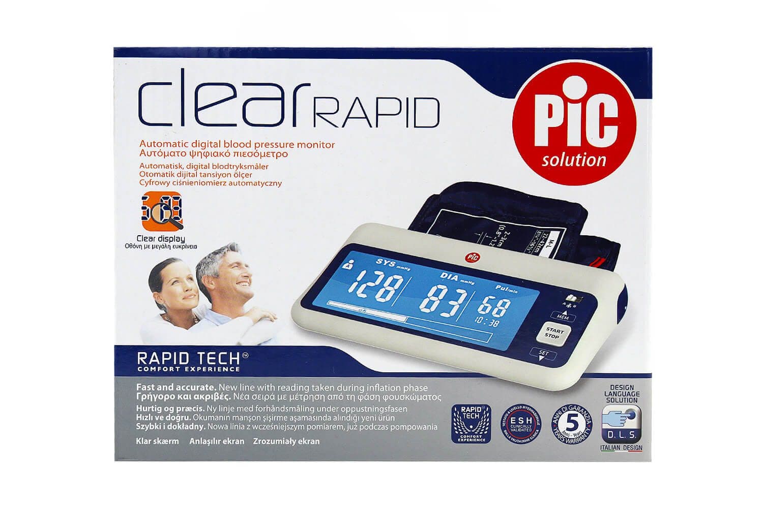 فشارسنج پیک سلوشن مدل clearrapid