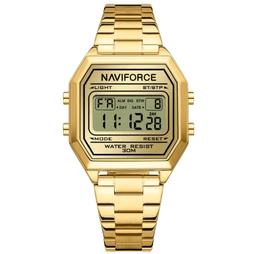 ساعت دیجیتال مچی زنانه نیویفورس طلایی NAVIFORCE NF5063