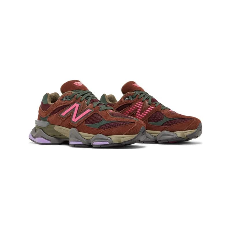 کتونی نیوبالانس 9060 قهوه ای صورتی New Balance 9060 Burgundy Pink — تصویر ۵