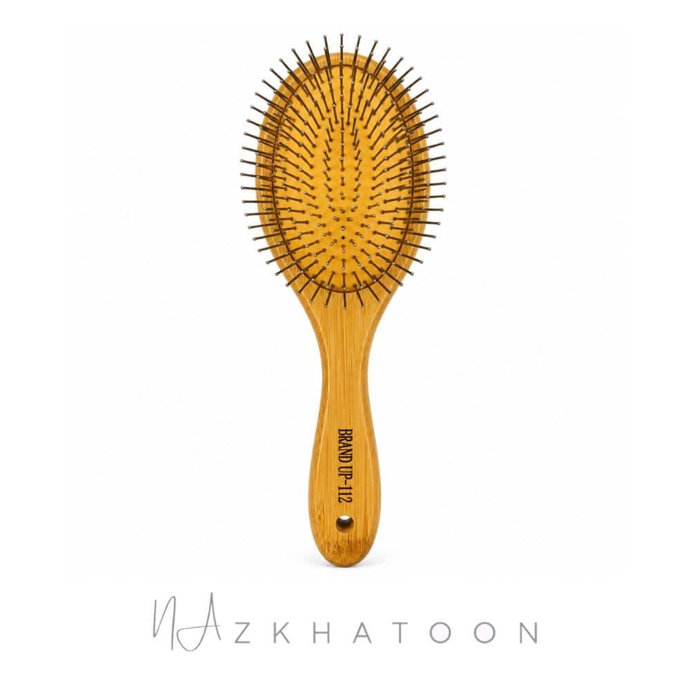 برس سیمی دسته چوبی مدل ۱۱۲ برند آپ | Brand Up Wooden Handle Pin Brush 112