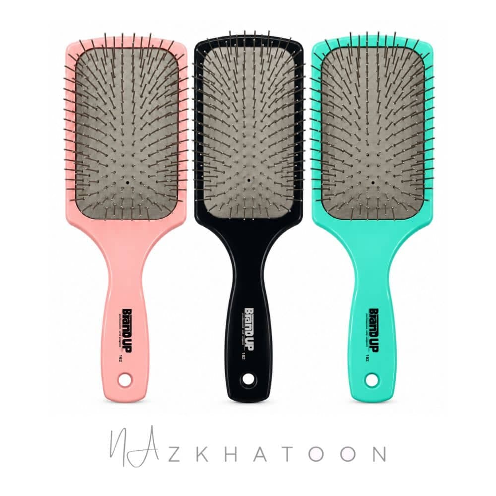 برس چهارگوش سیمی گره بازکن مدل ۱۶۲ برند آپ | Brand Up Detangling Paddle Brush 162