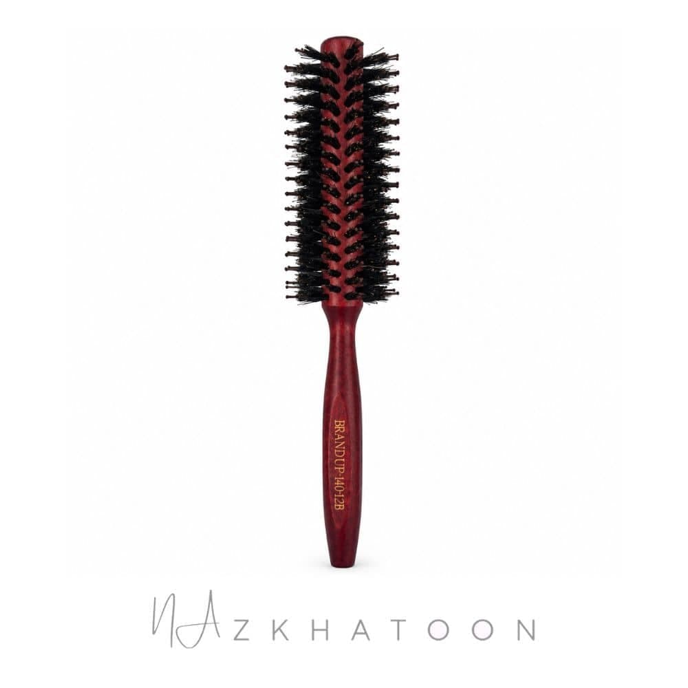 برس گرد چوبی 12 پر برند آپ | Brand Up Wooden Round Brush 140-12B