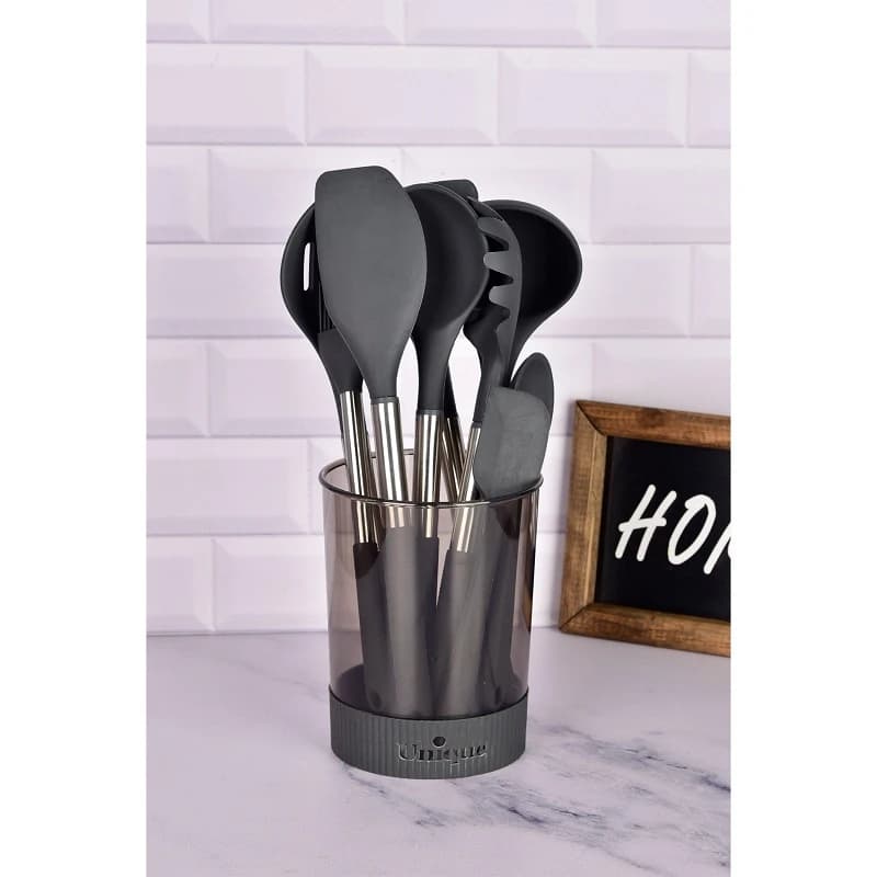 ست کفگیر و ملاقه یونیک استیل 10 پارچه un-1165 — تصویر ۲