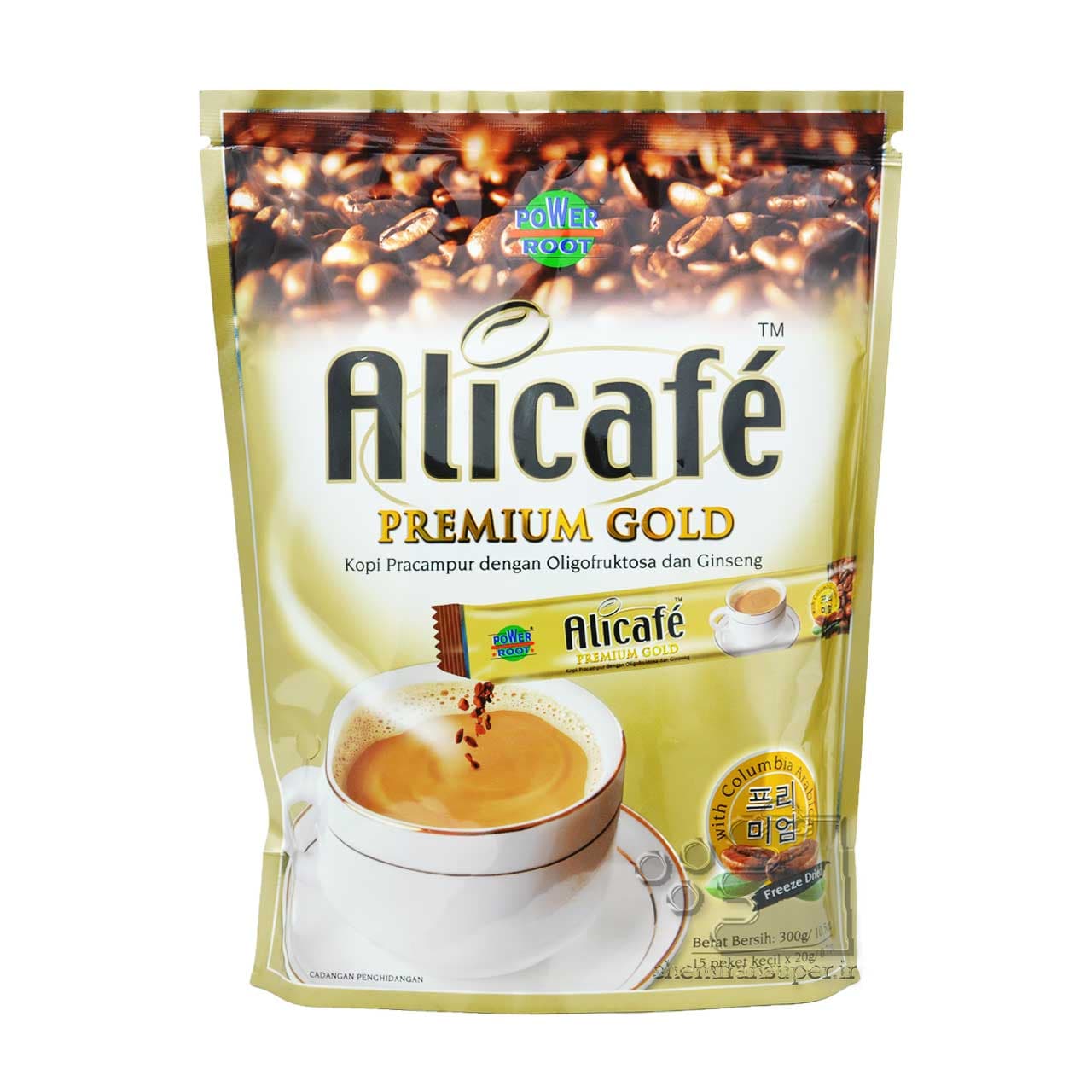 قهوه فوری پریمیوم طلایی ۱۵ عدد علی کافه – Alicafe