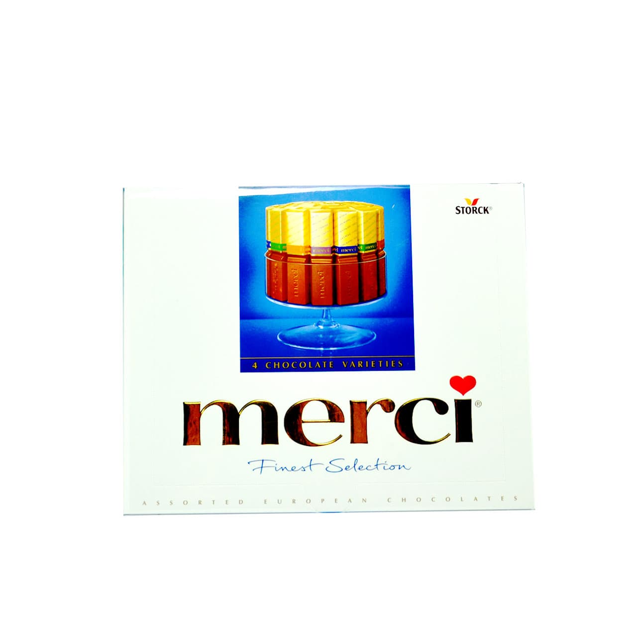 شکلات شیری مغزدار 4 طعم مرسی 250 گرم – merci