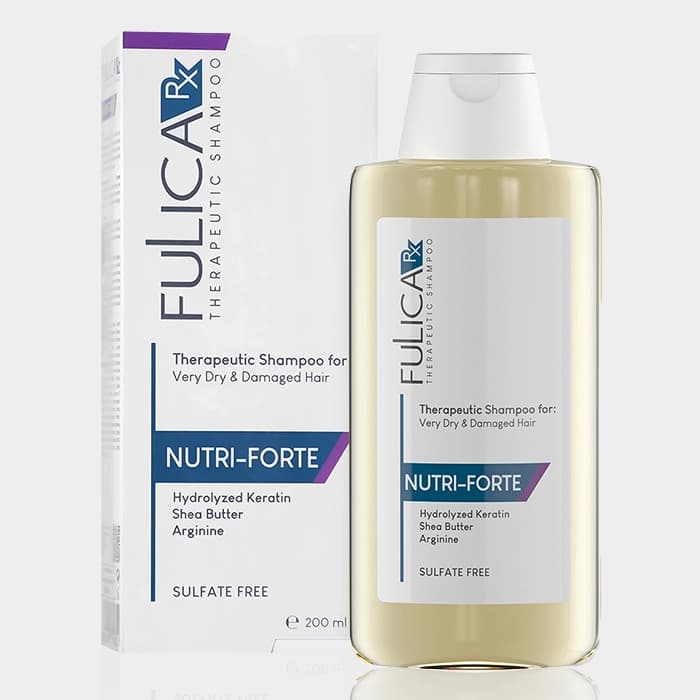 شامپو موهای خشک و آسیب دیده نوتری فورت فولیکا آر ایکس Fulica RX Nutri-Forte Very Dry & Damaged Hair Shampoo 200ml — تصویر ۲