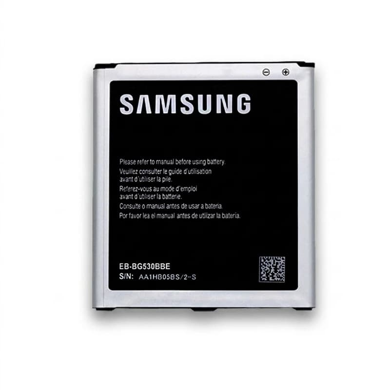 باتری موبایل مدل EB-BG530CBE، ظرفیت باتری 2600 میلی‌آمپرساعت، مناسب برای گوشی موبایل سامسونگ Galaxy J5 G530H و J500Fnb کدk24400