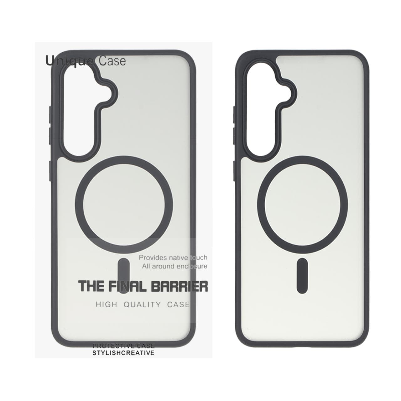 قاب Unique Case مات دودی MagSafe مدل Samsung Galaxy S24 FE – مشکی (پک دار)