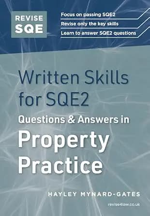 و دانلود نسخه کامل کتاب زبان اصلی Revise SQE Written Skills for SQE2: Questions & Answers in Property Practice PDF | دانلود کتاب خارجی