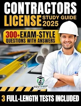 و دانلود نسخه کامل کتاب زبان اصلی Contractors License Study Guide: 300+ Must-Know Questions with Answers and the Proven Formula to Ace Your Exam on the First Try PDF | دانلود کتاب خارجی