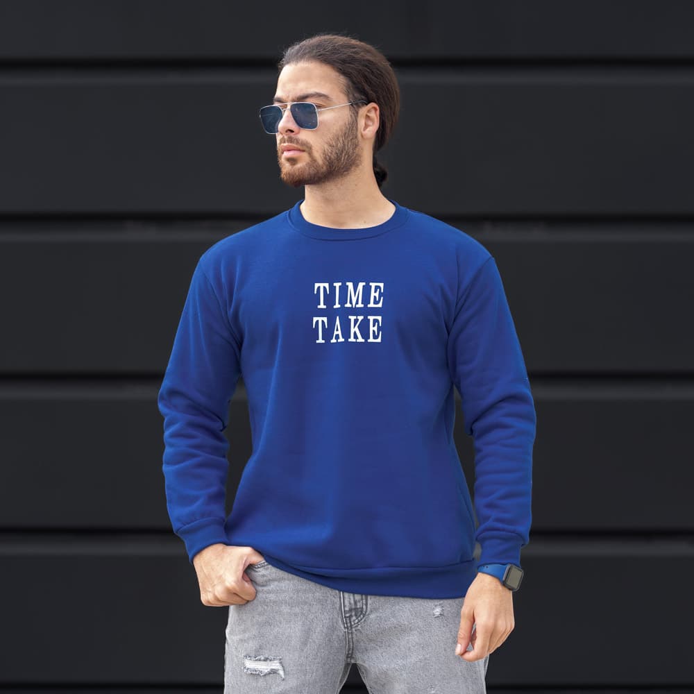 تیشرت دورس مردانه TIME TAKE کد 24040