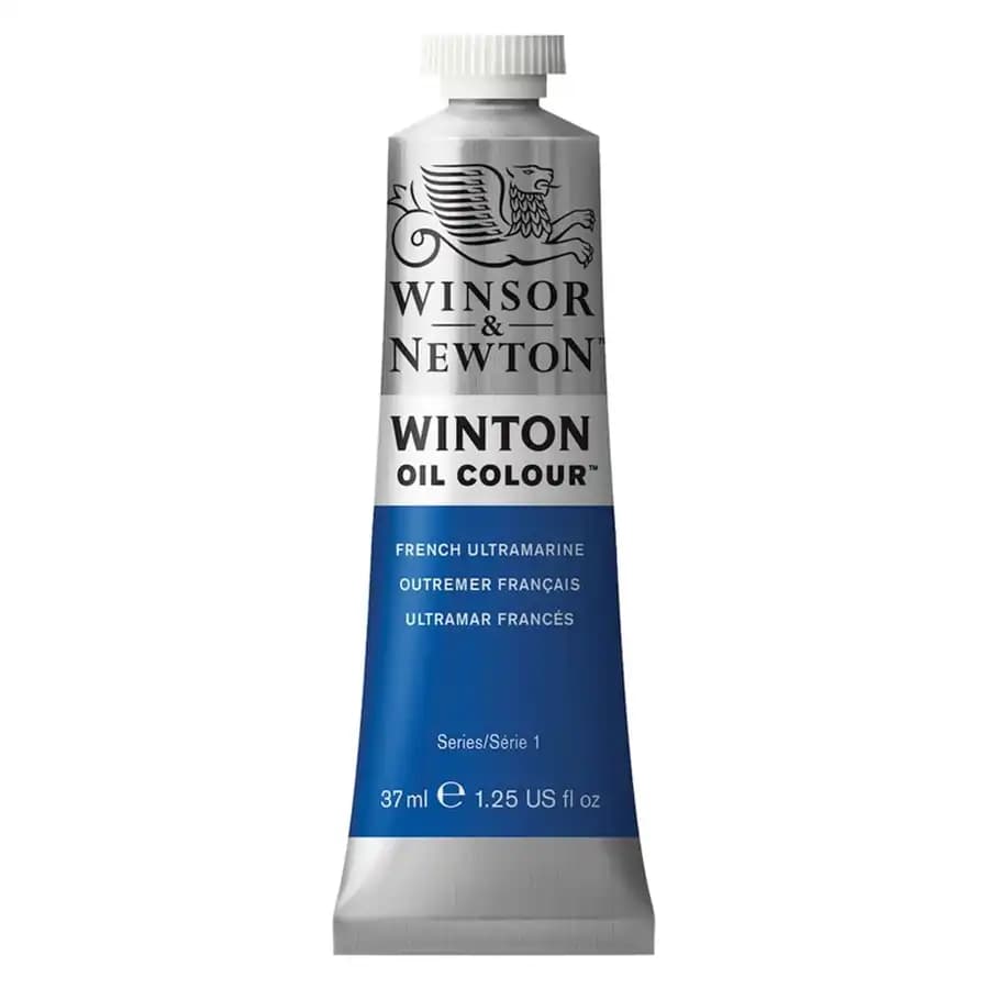 رنگ روغن وینزور اند نیوتن رنگ FRENCH ULTRAMARINE کد 21 حجم 37 میلی لیتر