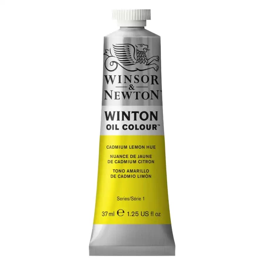 رنگ روغن وینزور اند نیوتن رنگ CADMIUM LEMON HUE کد 7 حجم 37 میلی لیتر