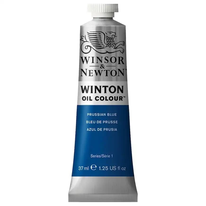 رنگ روغن وینزور اند نیوتن رنگ PRUSSIAN BLUE کد 33 حجم 37 میلی لیتر