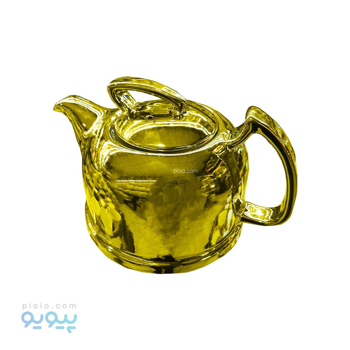 قوری مدل کف پهن طلایی آبکاری عمده و کارتنی