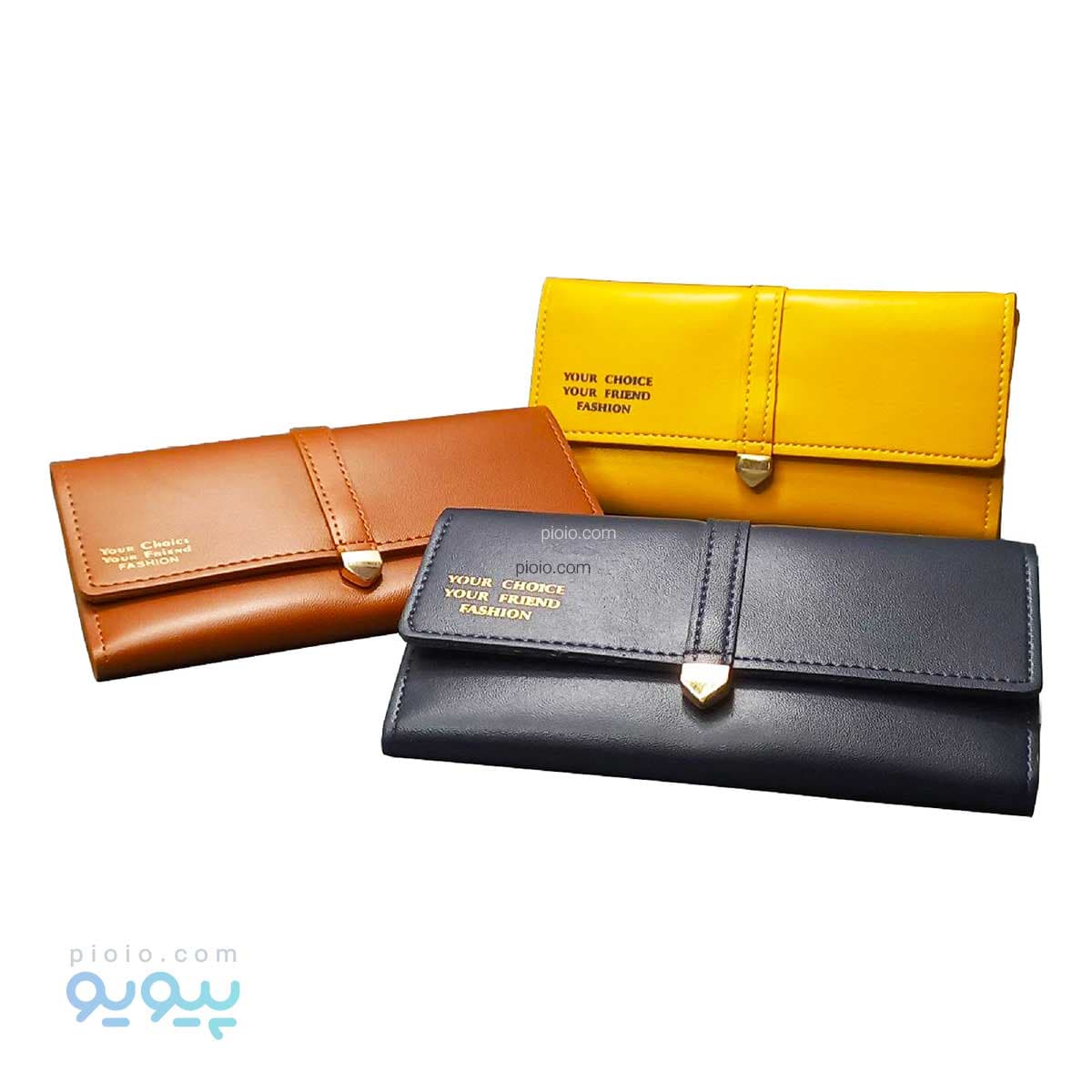کیف پول زنانه سه لت خارجی آیتم 1204 عمده و کارتنی