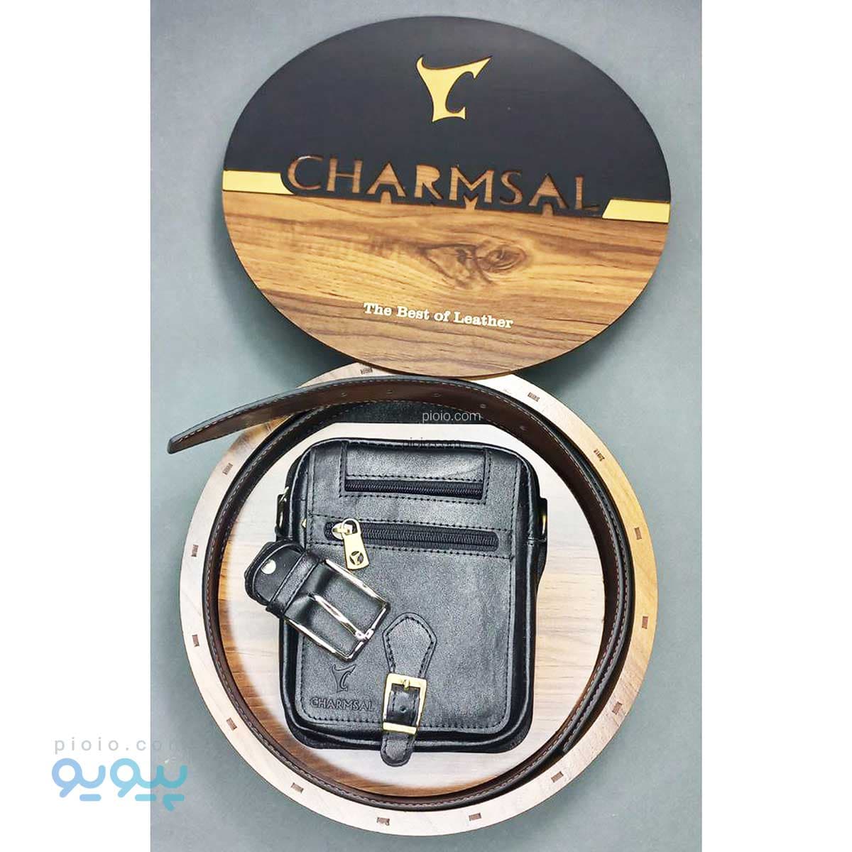 ست کیف دوشی کمربند چرم گاوی چرمسال آیتم 4601