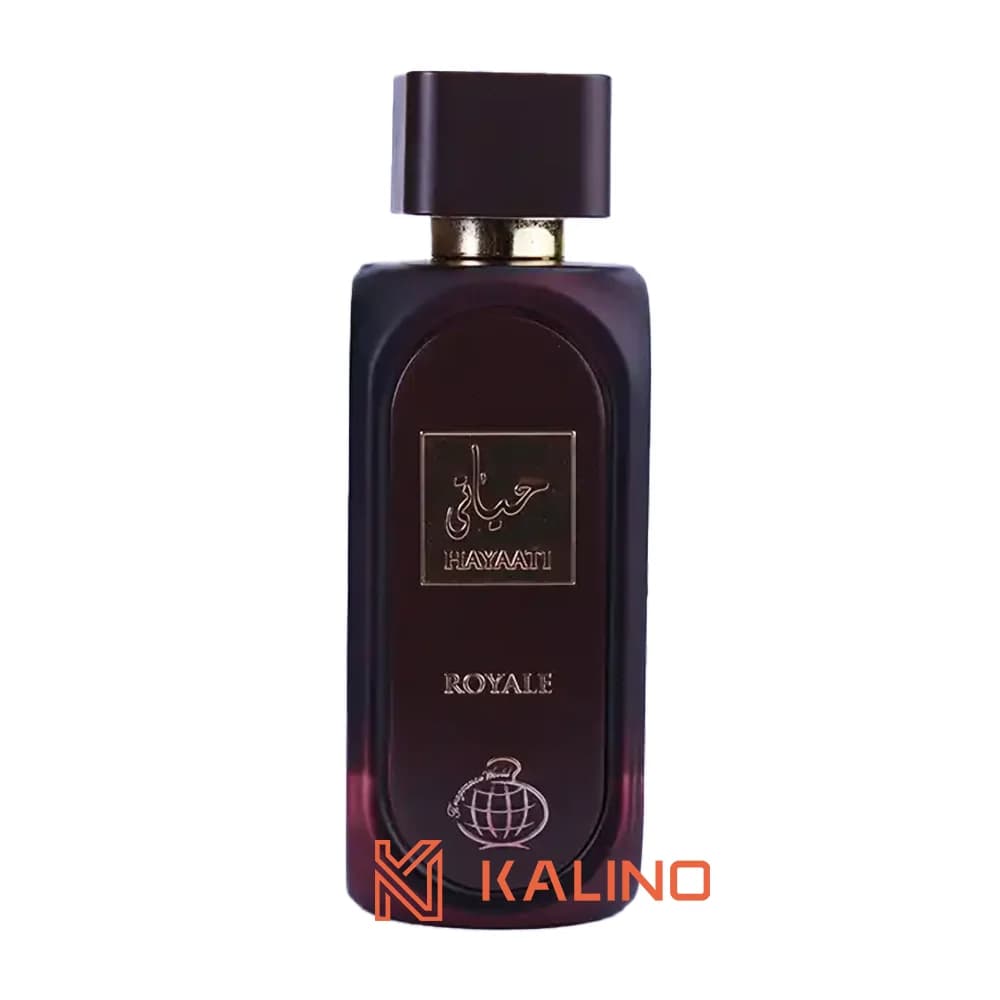 ادکلن مردانه-زنانه حیاتی رویال (حیاتی قهوه ای) فرگرانس ورد حجم 100 میل | Fragrance World Hayaati Royale — تصویر ۲