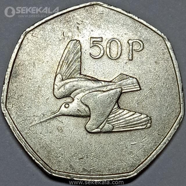 سکه 50 پنس کمیاب ایرلند 1983