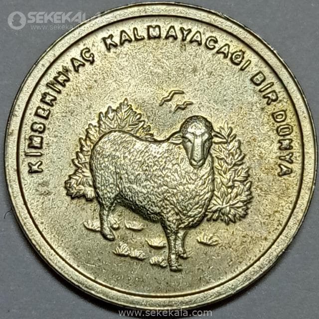 سکه 500.000 لیره یادبودی ترکیه 2002 (UNC)